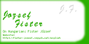 jozsef fister business card